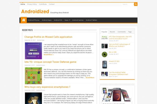 Sahifa theme site design template sample