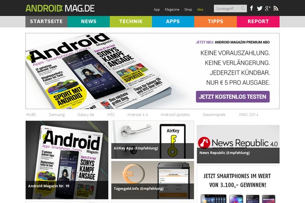 androidmag.de site used Avenue2