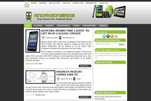 Androidphone theme site design template sample