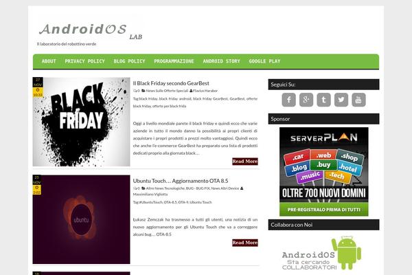 androidos-lab.it site used Androidos_lab_template