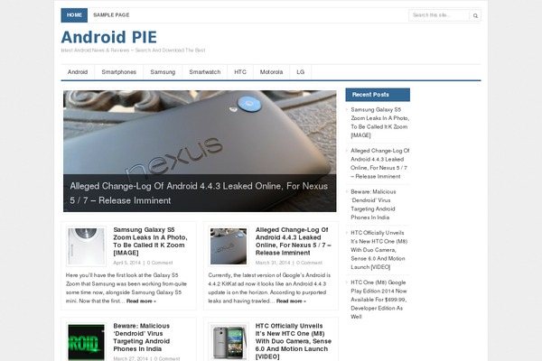androidpie.com site used Channel