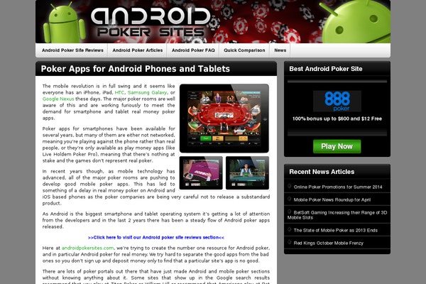 androidpokersites.com site used Wpcasino