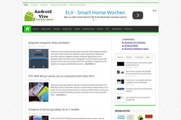 Sahifa theme site design template sample