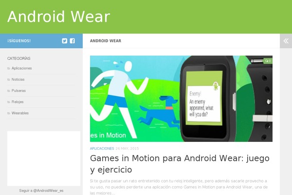 androidwear.es site used Wear