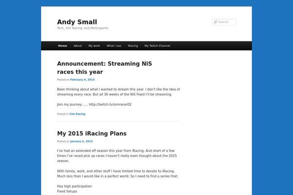 WordPress website example screenshot