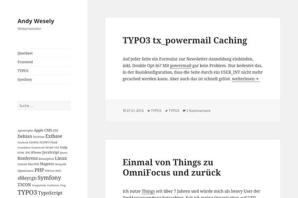 WordPress website example screenshot