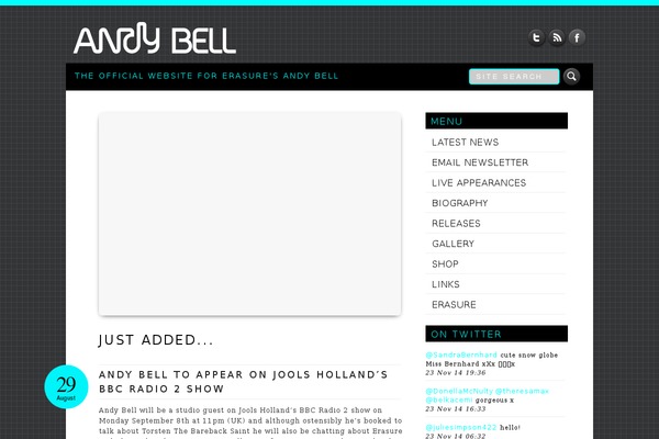 andybell.com site used Busby