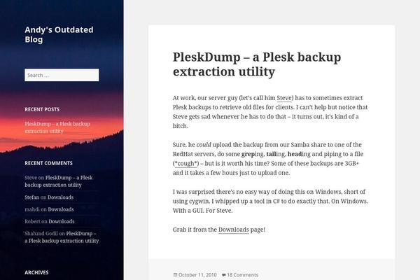 Twenty Fifteen theme site design template sample