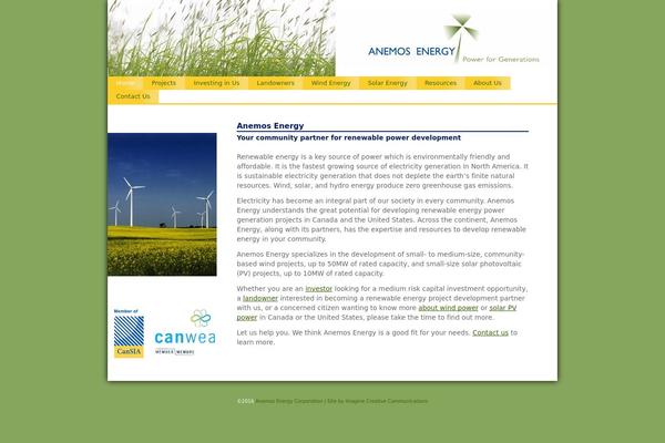 anemosenergy.com site used Anemos