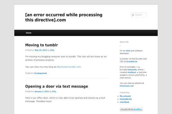 WordPress website example screenshot