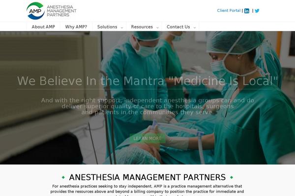 anesthesiapartners.com site used Amp-child
