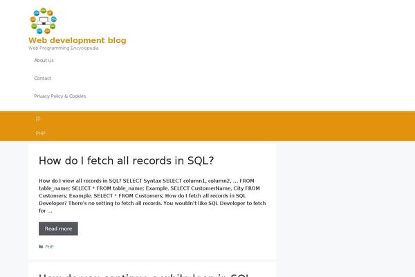 GeneratePress theme site design template sample