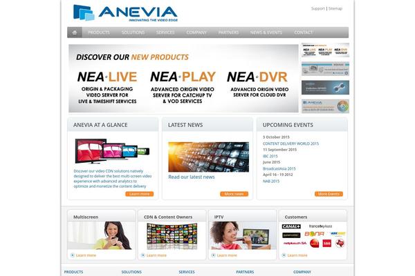 anevia-software.com site used Anevia