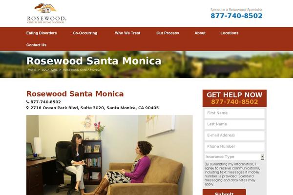 Rosewood theme site design template sample