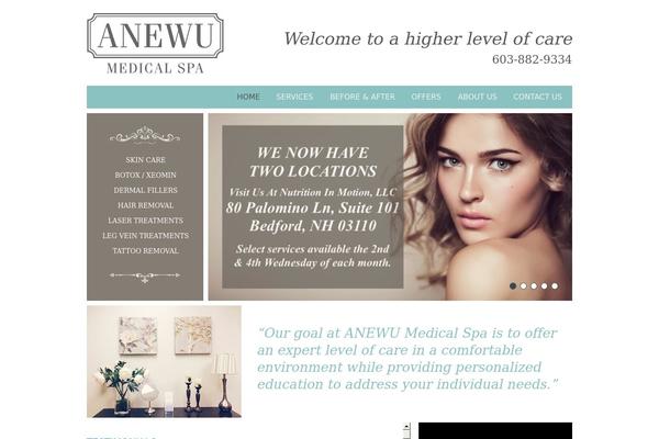 Anew theme site design template sample