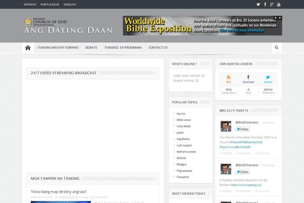 WordPress website example screenshot