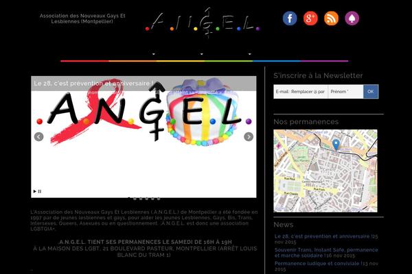 Angel theme site design template sample