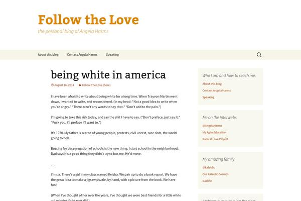 Twenty Thirteen theme site design template sample