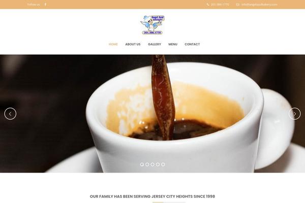 Bakery theme site design template sample