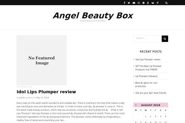 angelbeautybox.com site used verticalmenu