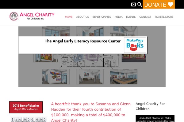 angelcharity.org site used Angelcharityv2