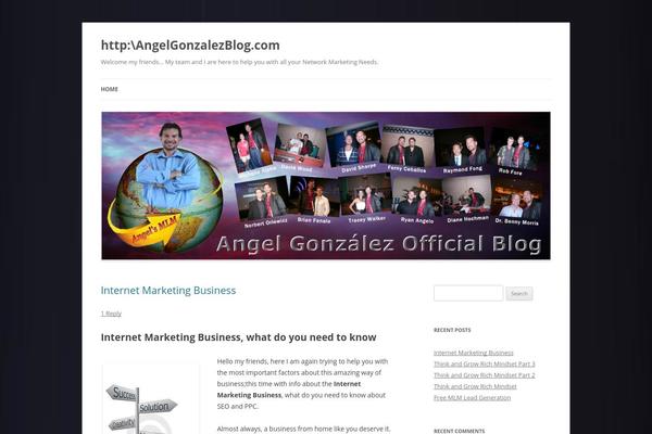 Twenty Twelve theme site design template sample