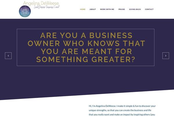 angelinadeweese.com site used Bridge