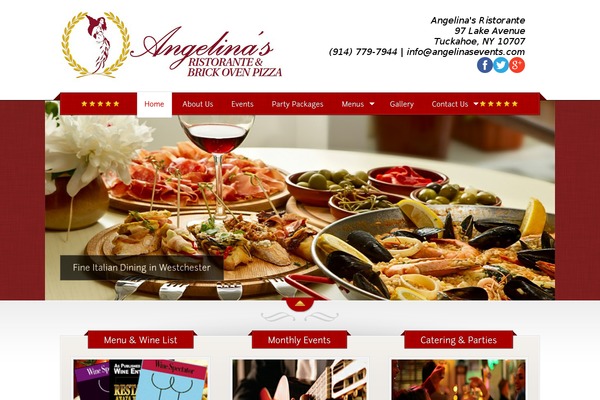 The Restaurant theme site design template sample