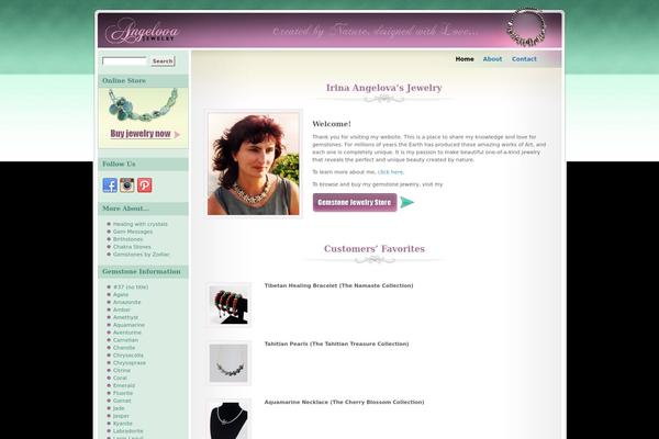 angelovajewelry.com site used Greenery