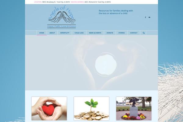 Enfold theme site design template sample