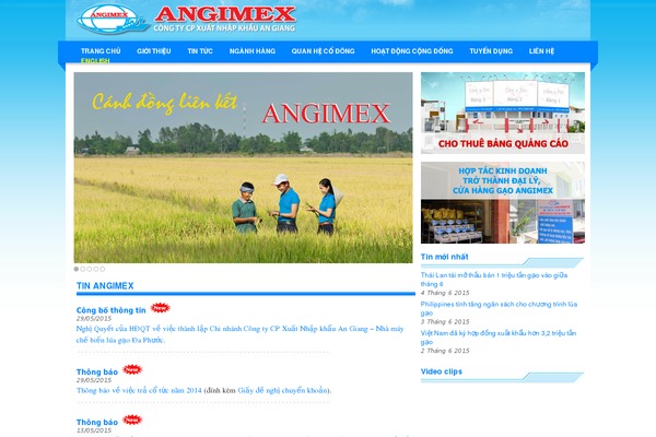 angimex.com.vn site used Angimex