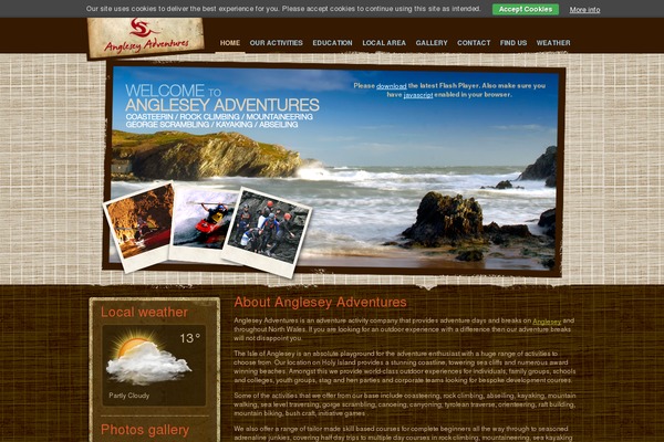 angleseyadventures.com site used Angleseyadventures