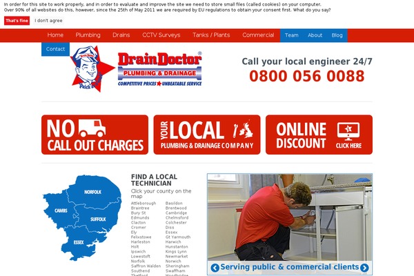 angliadraindoctor.co.uk site used Anglia-drain-doctor