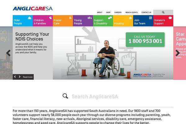 anglicaresa.com.au site used Anglicare