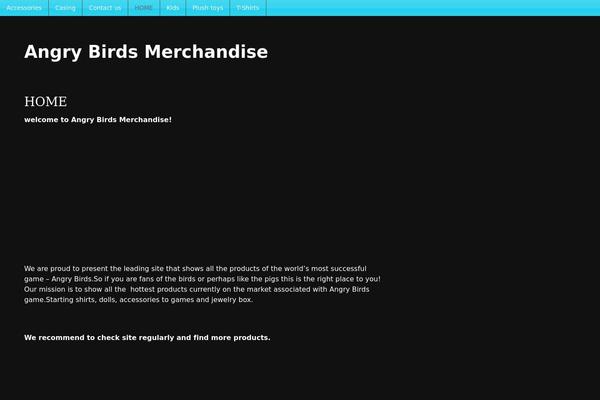 angrybirdsmerchandise.com site used Mobile First