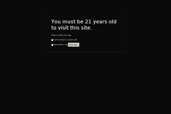 Site using Age Verify plugin