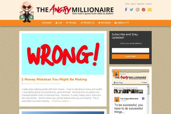 angrymillionaire.com site used Clarity-theme