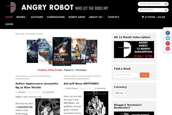 angryrobotbooks.com site used Insight