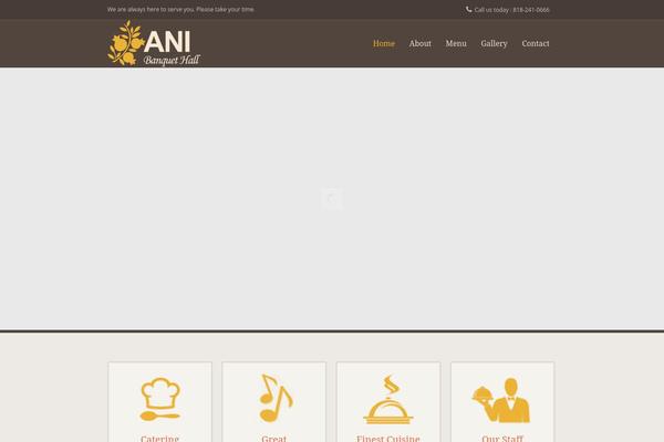 anibanquethall.com site used Sushi-theme