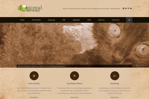 animaladvocacy.ie site used Vantage