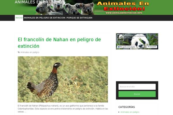 Animales theme site design template sample