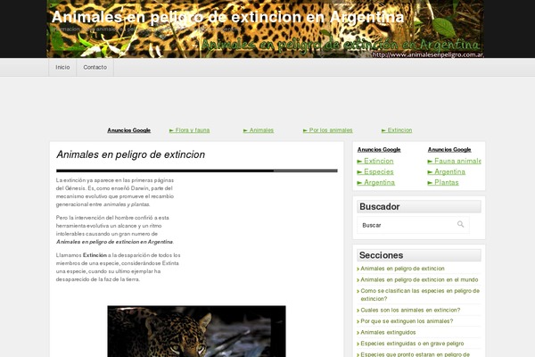 animalesenpeligro.com.ar site used Animalesenextincion