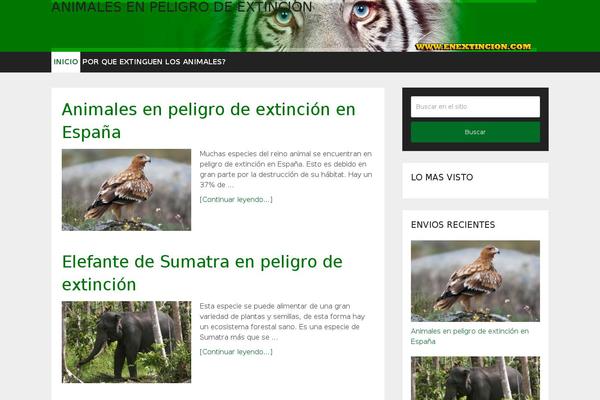 Animales theme site design template sample