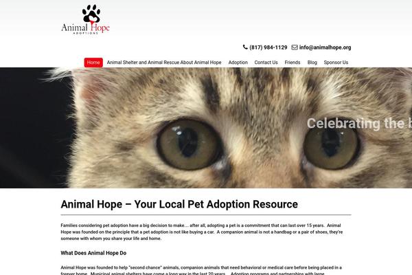 animalhope.org site used Animalhope