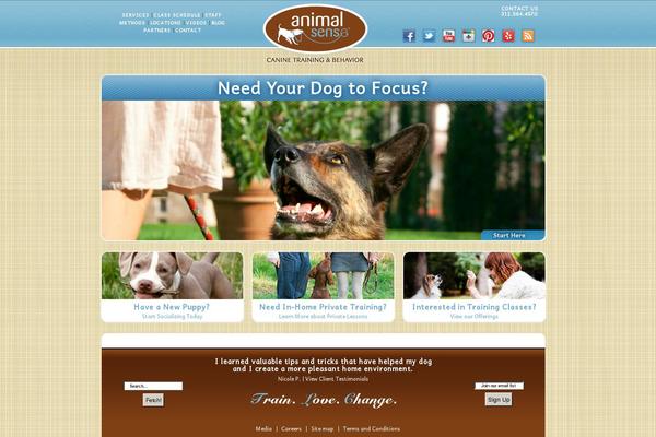 animalsense.com site used Animalsense
