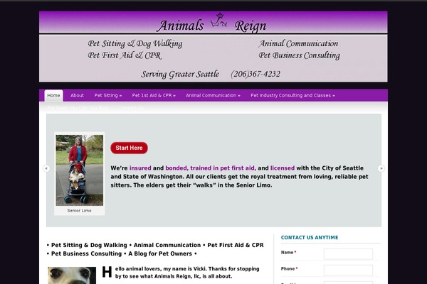 animalsreign.com site used Thestationb