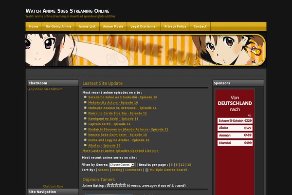 anime-sub.com site used Dark-effect-v2