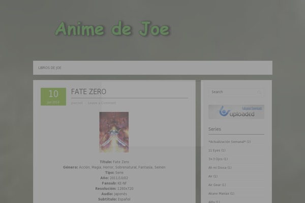 animedejoe.com site used Shape