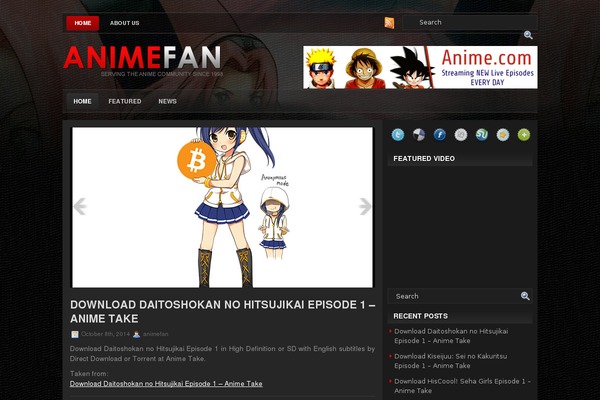 AnimeZone theme websites examples