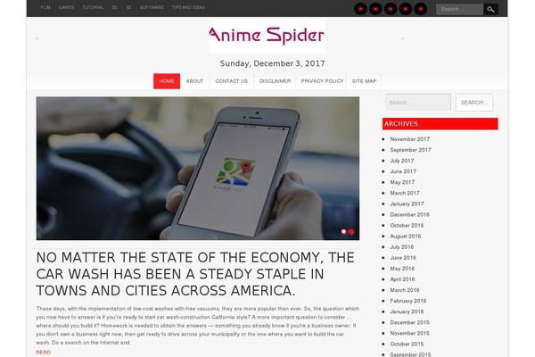 animespider.com site used NewsPress Lite